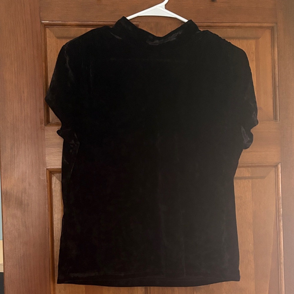 A New Day Target Black Velvet Women's Blouse